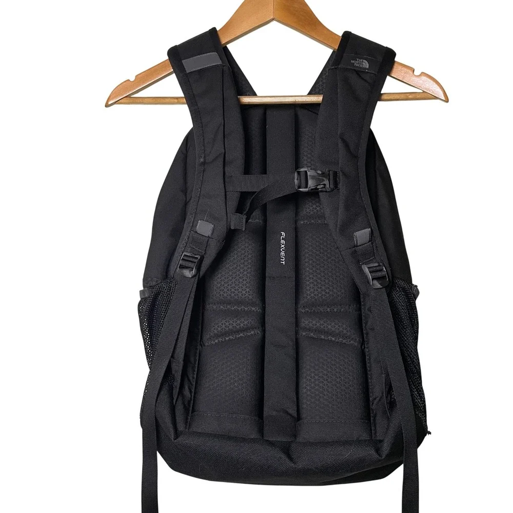 The North Face Jester Backpack Black/White 28L School Travel Water Repellent